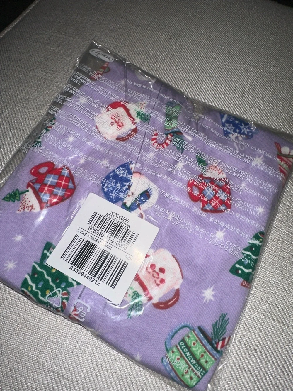 NWT Old Navy Lavender 2-Way-Zip Sleep & Play Footed One-Piece for Baby